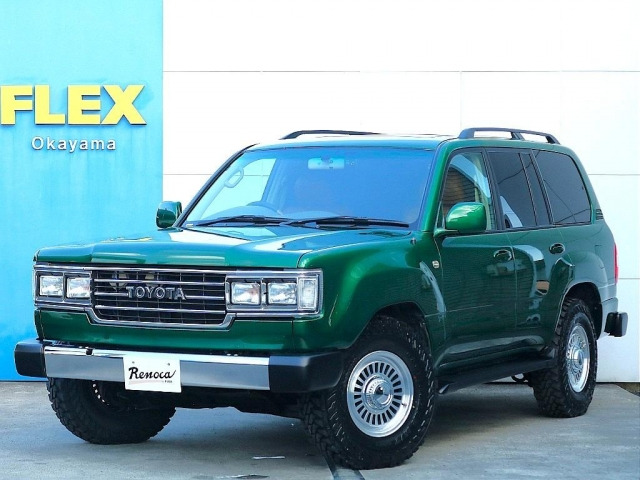 ランクル　100 ヘッドライト　グリーン系 トヨタ ランドクルーザー100 4.7 VXリミテッド 4WD の中古車詳細
