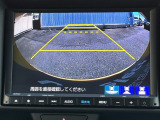 カラービジョンとガイド線で見やすい視点切替式のバックモニター。