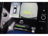 バックカメラ&サイドビューモニター画像です。駐車目安のラインも表示され運転に不慣れな方も安心です