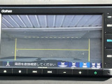 カラービジョンとガイド線で見やすい視点切替式のバックモニター。