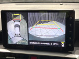 【パノラミックビューモニター】専用のカメラにより、上から見下ろしたような視点で360度クルマの周囲を確認することができます☆死角部分も確認しやすく、狭い場所での切り返しや駐車もスムーズに行えます。