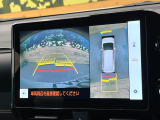 【パノラミックビューモニター】専用のカメラにより、上から見下ろしたような視点で360度クルマの周囲を確認することができます☆死角部分も確認しやすく、狭い場所での切り返しや駐車もスムーズに行えます。
