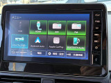 日産純正ディスプレーオーディオです。AppleCarPlayやAndroidAutoでスマートフォンを連携するとモニターにスマートフォンのアプリを表示する事も可能です。