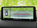 後方の映像に加えて車両周囲の様子も画面で確認でき、駐車時の安全確認をサポートします。ガイドラインも表示されるため、周囲に注意を払いながら車庫入れを行う際に便利です。