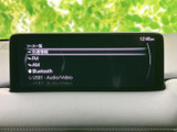 交通情報やFM・AM、Bluetooth、USBなどの選択肢が一覧で表示され、使いたい音源を確認しやすい画面です。案内に沿って選べるため、毎日の移動でも扱いやすく便利です。