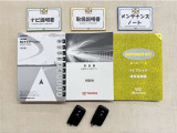 基本操作はもちろん、困った時に役立つ取扱説明書、整備歴が確認出来るメンテナンスノートが付いてます。安心ですね☆☆