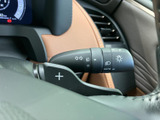ハンドル脇にレバーを備え、運転姿勢を保ったまま手元で操作しやすい配置です。表示マークも見やすく、周辺のスイッチ類とあわせて必要な操作を確認しやすいのが魅力です。