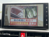 停車中にはテレビ番組を画面で楽しめ、ニュースや情報番組の確認にも便利です。画面脇にホームや音量のボタンが並び、操作位置も把握しやすい設計です。
