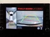 パノラミックビューモニター付きです。車両を上から見たような映像をモニター画面に表示。運転席からの目視では見にくい、車両周辺の状況をリアルタイムでしっかり確認できます。