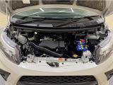 トヨタ中古車「まるごとクリーニング」施工済。エンジンルームを専用洗剤で洗浄!高圧&スチーム洗浄も行います。樹脂部分も艶出し剤でピカピカです☆☆