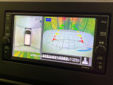 【アラウンドビューモニター】専用のカメラにより、上から見下ろしたような視点で360度クルマの周囲を確認することができます☆死角部分も確認しやすく、狭い場所での切り返しや駐車もスムーズに行えます。