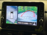【アラウンドビューモニター】専用のカメラにより、上から見下ろしたような視点で360度クルマの周囲を確認することができます☆死角部分も確認しやすく、狭い場所での切り返しや駐車もスムーズに行えます。