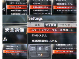 LDWS・SCBS・BSM・RCTA・DAA等、実車装備をまとめて確認できます。