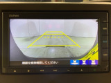リアカメラ付で、後方をナビ画面で確認。車庫入れも安心です。もちろん、バックギアと連動しています。