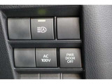 ■AC100V電源■ 車の中で、コンセントが使えます。便利ですね。