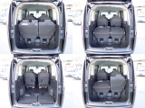 乗車人数やお荷物に応じて後部座席をセパレートに倒すことが出来ます。充分なラゲッジスペースも確保。