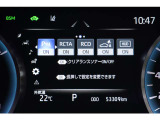インフォーメーション画面です。運転のサポートをしてくれます。