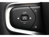 ステアリング左のスイッチは、設定された速度に自動調整しながら前方車両に追随できるアダプティブコントロールと車線の中央を走るようステアリングをコントロールするパイロットアシストのスイッチとなります。