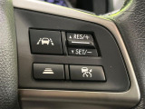 【全車速追従機能付クルーズコントロール】高速道路での長距離走行が楽に!!自動で速度を保つクルーズコントロールが、衝突軽減システムと連携し、前方の車両を感知して車間を保つように速度調節してくれます!!
