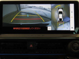 車両を上から見たような映像を映し出すパノラミックビューモニター付きです。