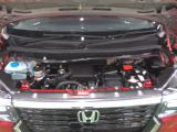 自慢のエンジンはパワードbyHONDAです。精度とバランスにこだわって、低回転からスムースなパワーを発揮します。