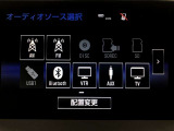 各種オーディオ機能が使用可能です。機能の詳細につきましては、展示店舗までお尋ねください。
