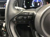 ステアリングスイッチ付き。前方から目を離すことなく操作することが可能です。
