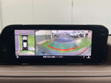 駐車が苦手な方も全方位モニターがあれば安心です♪車を上から見下ろしたような映像で、駐車がしやすくなります。