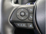 ステアリングスイッチ付き。前方から目を離すことなく操作することが可能です。