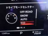 DMセレクターは5種類のドライブモード(PERSONAL、SPORT、 STANDARD、ECO、SNOW)を備え、モードを選択することによりエンジンやモーター、トランスミッションなどを各モードに適した特性で制御するシステムです。