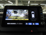 バックカメラの画像です。ガイドラインがスムースな車庫入れをサポートいたします。車庫入れの安心感がアップしますね。