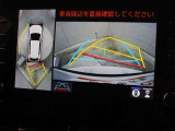 パノラミックビューモニターをバックモニターに切り替えた時の表示です。