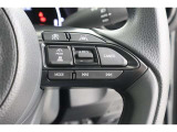 ステアリングスイッチ付き。前方から目を離すことなく操作することが可能です。