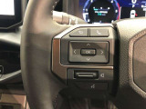 【ステアリングスイッチ】左です。ハンドルから手を離さず、運転に集中したまま手元でオーディオ操作等ができます。