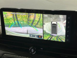 【アラウンドビューモニター】専用のカメラにより、上から見下ろしたような視点で360度クルマの周囲を確認することができます☆死角部分も確認しやすく、狭い場所での切り返しや駐車もスムーズに行えます。