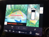 【パノラミックビューモニター】専用のカメラにより、上から見下ろしたような視点で360度クルマの周囲を確認することができます☆死角部分も確認しやすく、狭い場所での切り返しや駐車もスムーズに行えます。