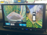 【アラウンドビューモニター】専用のカメラにより、上から見下ろしたような視点で360度クルマの周囲を確認することができます☆縦列駐車や幅寄せ時に活躍してくれます♪