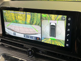 【アラウンドビューモニター】専用のカメラにより、上から見下ろしたような視点で360度クルマの周囲を確認することができます☆死角部分も確認しやすく、狭い場所での切り返しや駐車もスムーズに行えます。