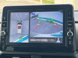 【アラウンドビューモニター】専用のカメラにより、上から見下ろしたような視点で360度クルマの周囲を確認することができます☆死角部分も確認しやすく、狭い場所での切り返しや駐車もスムーズに行えます。