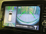 【アラウンドビューモニター】専用のカメラにより、上から見下ろしたような視点で360度クルマの周囲を確認することができます☆死角部分も確認しやすく、狭い場所での切り返しや駐車もスムーズに行えます。