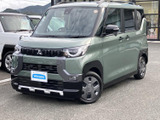 洗練されたフロントまわりと力強いバンパーが目を引き、角型のボディに親しみやすさも感じられます。淡いグリーンの車体色がやわらかな印象を添え、街中でも存在感のある佇まいです。