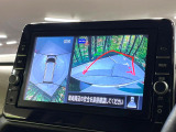 【アラウンドビューモニター】専用のカメラにより、上から見下ろしたような視点で360度クルマの周囲を確認することができます☆死角部分も確認しやすく、狭い場所での切り返しや駐車もスムーズに行えます。