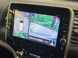 【アラウンドビューモニター】専用のカメラにより、上から見下ろしたような視点で360度クルマの周囲を確認することができます☆死角部分も確認しやすく、狭い場所での切り返しや駐車もスムーズに行えます。