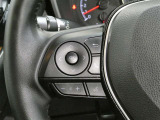 ステアリングスイッチ付き。前方から目を離すことなく操作することが可能です。