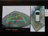 パノラミックビューモニター付きです。車両を上から見た様な映像を画面に表示。運転席からの目視だけでは見にくい、車両周辺の状況をリアルタイムでしっかり確認出来ます。
