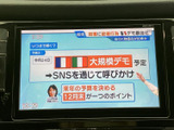 テレビ番組を画面で視聴できる装備です。停車中の待ち時間にニュースなどを楽しめるため、車内で過ごす時間にも活用できます。映像の表示内容は時期によって異なります。