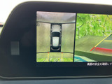 後方の映像に加え、車両周囲を上から見た映像も画面で確認できます。駐車時に周囲の状況を把握する助けとなり、後退する場面での目視確認を補う便利な装備です。