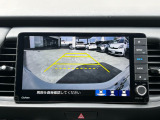 バックカメラ画面、3視点切り替え