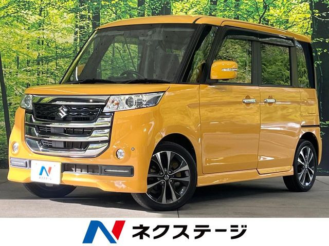 スペーシアカスタム Zターボ デュアルカメラブレーキサポート 4WD 