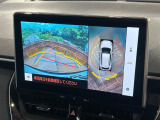【パノラミックビューモニター】専用のカメラにより、上から見下ろしたような視点で360度クルマの周囲を確認することができます☆死角部分も確認しやすく、狭い場所での切り返しや駐車もスムーズに行えます。